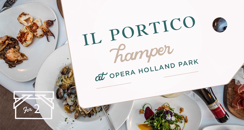 Il Portico picnic hamper for Opera Holland Park
